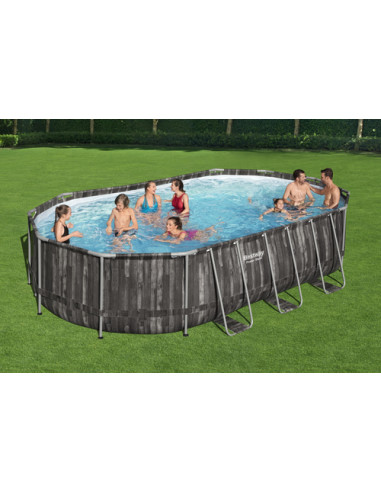 Bestway 5611R piscina fuori terra Piscina con bordi Piscina ovale 20241 L Legno