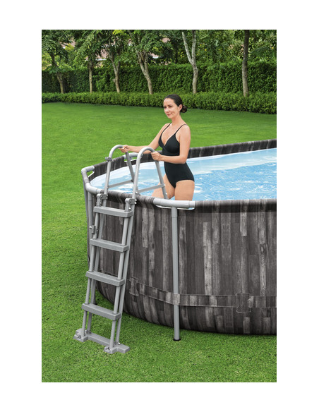 Bestway 5611R piscina fuori terra Piscina con bordi Piscina ovale 20241 L Legno