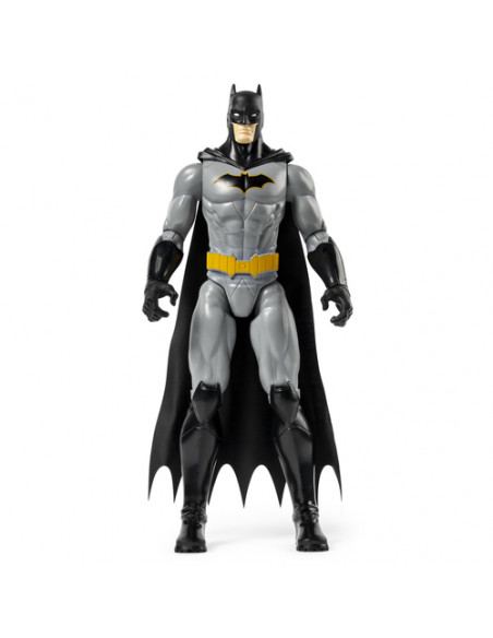 DC Comics | BATMAN | Personaggio Batman in scala 30 cm con decorazioni originali, mantello e 11 punti di articolazione - Giocatt