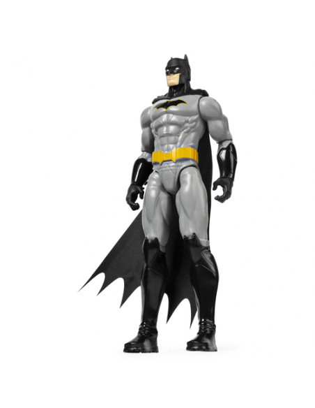 DC Comics | BATMAN | Personaggio Batman in scala 30 cm con decorazioni originali, mantello e 11 punti di articolazione - Giocatt