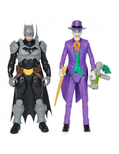 DC Comics , Action Figure Batman Adventures, Batman vs Joker in Scala, 2 Action Figure Batman Alte 30 cm, Supereroe e Supernemic