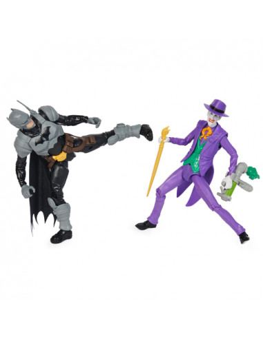DC Comics , Action Figure Batman Adventures, Batman vs Joker in Scala, 2 Action Figure Batman Alte 30 cm, Supereroe e Supernemic
