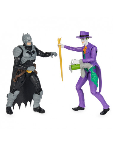 DC Comics , Action Figure Batman Adventures, Batman vs Joker in Scala, 2 Action Figure Batman Alte 30 cm, Supereroe e Supernemic