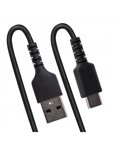 StarTech.com Cavo USB C Ricarica Veloce da 50cm Cavetto USB tipo C 2.0 Spiralato di Alimentazione e Sincronizzazione Cavo Adatta