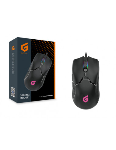 Conceptronic DJEBBEL05B mouse Gaming Mano destra USB tipo A Ottico 7200 DPI