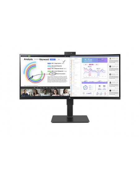LG 34BQ77QC-B Monitor PC 86,4 cm (34") 3440 x 1440 Pixel UltraWide Dual Quad HD LCD Nero