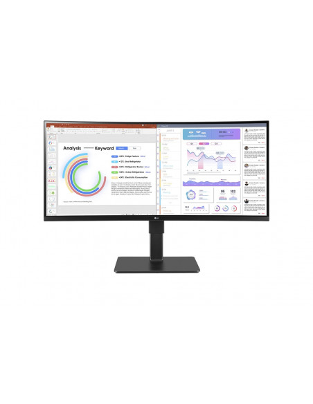 LG 34BQ77QC-B Monitor PC 86,4 cm (34") 3440 x 1440 Pixel UltraWide Dual Quad HD LCD Nero