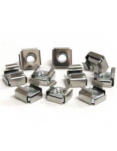 StarTech.com Confezione da 50 dadi ingabbiati M6 per armadi server rack