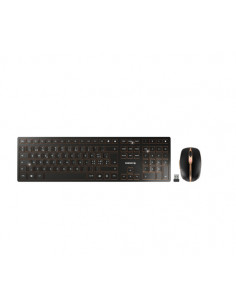 CHERRY DW 9100 SLIM tastiera Mouse incluso Universale RF senza fili + Bluetooth QWERTZ Svizzere Nero