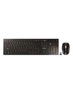 CHERRY DW 9100 SLIM tastiera Mouse incluso Universale RF senza fili + Bluetooth QWERTZ Tedesco Nero