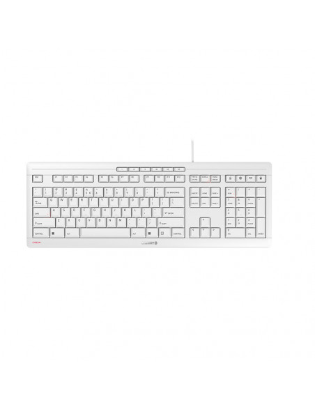 CHERRY STREAM tastiera Ufficio USB QWERTY Inglese US Bianco