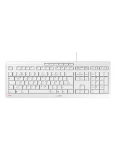 CHERRY STREAM tastiera Ufficio USB QWERTZ Tedesco Bianco