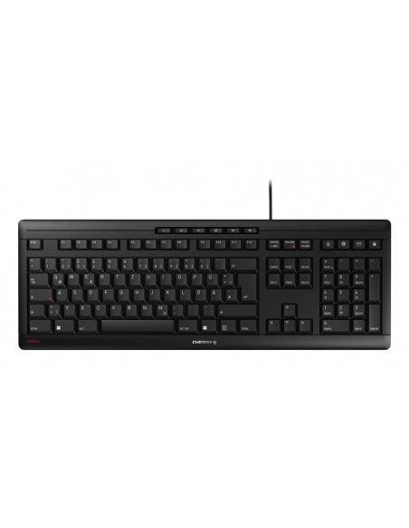 CHERRY STREAM tastiera Ufficio USB QWERTZ Tedesco Nero
