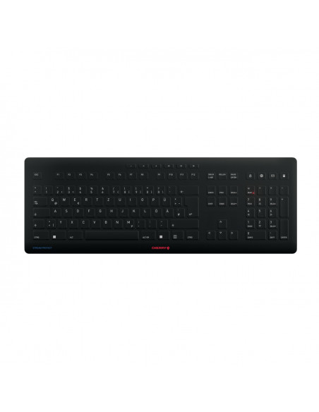 CHERRY Stream tastiera Universale Wireless a RF + USB QWERTZ Tedesco Nero