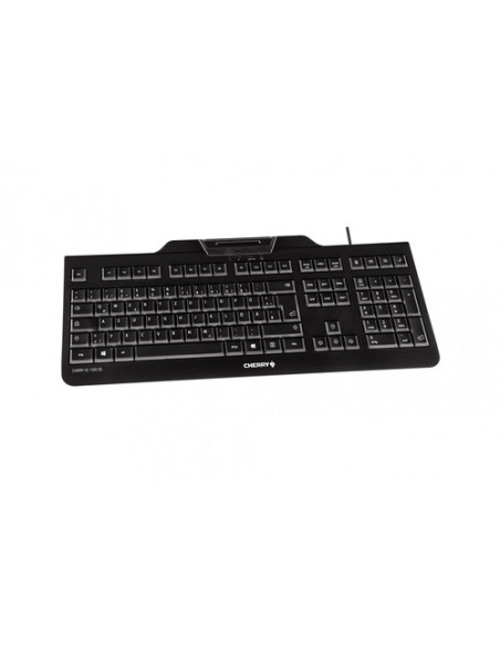 CHERRY KC 1000 SC tastiera Ufficio USB QWERTZ Tedesco Nero