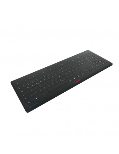 CHERRY Stream tastiera Universale Wireless a RF + USB QWERTZ Tedesco Nero