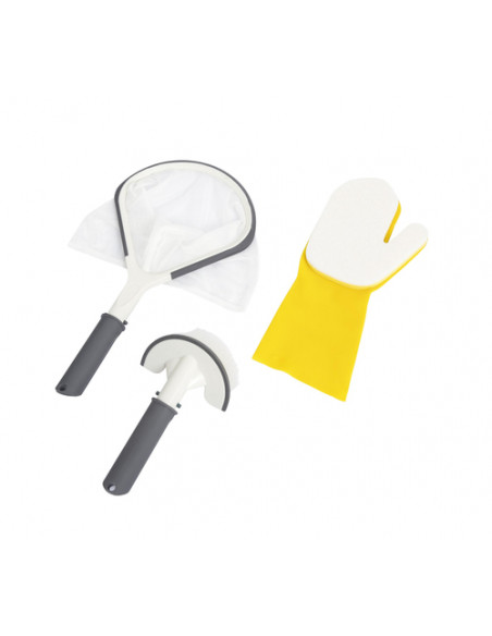 Bestway 60310 accessorio per vasche idromassaggio e spa Kit di pulizia Grigio, Bianco, Giallo