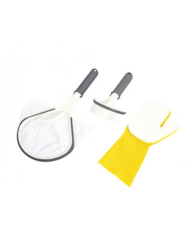 Bestway 60310 accessorio per vasche idromassaggio e spa Kit di pulizia Grigio, Bianco, Giallo