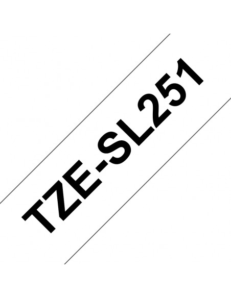 Brother TZESL251 nastro per etichettatrice Nero su bianco