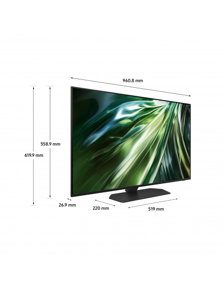 Samsung Smart TV 43” QE43QN90DATXZT Neo QLED 4K Mini LED Titan Black 2024, Processore NQ4 AI GEN2, Tecnologia Quantum Matrix, 
