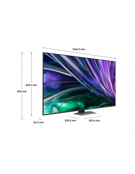 Samsung Smart TV 65” QE65QN85DBTXZT Neo QLED 4K Mini LED Carbon Silver 2024, Processore NQ4 AI GEN2, Tecnologia Quantum Matrix
