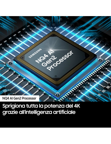 Samsung Smart TV 65” QE65QN85DBTXZT Neo QLED 4K Mini LED Carbon Silver 2024, Processore NQ4 AI GEN2, Tecnologia Quantum Matrix