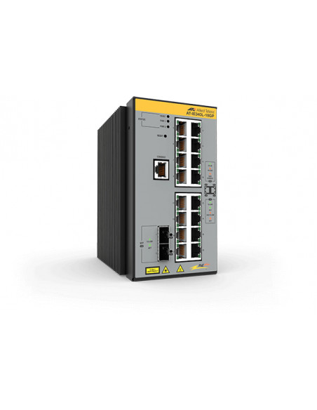 Allied Telesis AT-IE340L-18GP-80 Gestito L3 Gigabit Ethernet (10/100/1000) Supporto Power over Ethernet (PoE) Grigio