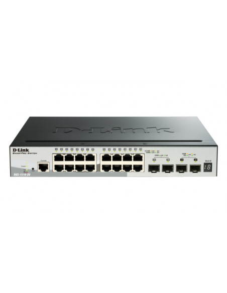 D-Link DGS-1510 Gestito L3 Gigabit Ethernet (10/100/1000) Supporto Power over Ethernet (PoE) Nero