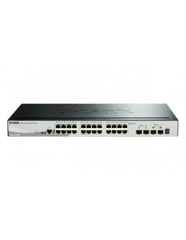 D-Link DGS-1510 Gestito L3 Gigabit Ethernet (10/100/1000) Supporto Power over Ethernet (PoE) Nero