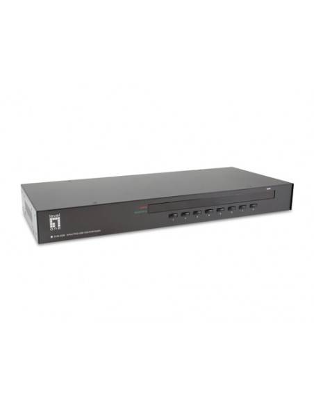 LevelOne KVM-3208 switch per keyboard-video-mouse (kvm) Montaggio rack Nero