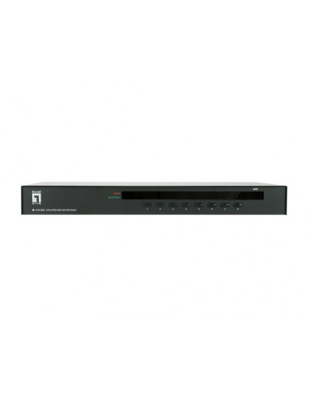 LevelOne KVM-3208 switch per keyboard-video-mouse (kvm) Montaggio rack Nero