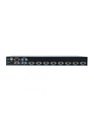 LevelOne KVM-3208 switch per keyboard-video-mouse (kvm) Montaggio rack Nero