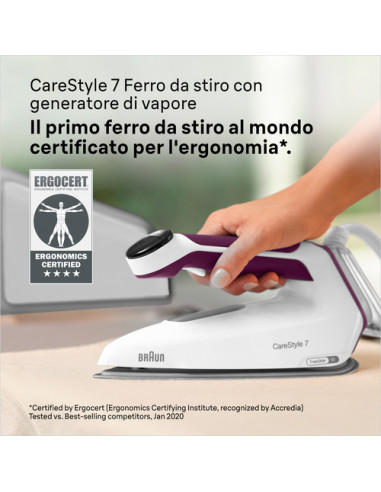 Braun CareStyle 7 Ferro da stiro con caldaia IS7266VI