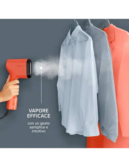 Rowenta Pure Pop DR2022 Vapore per indumenti portatile Corallo