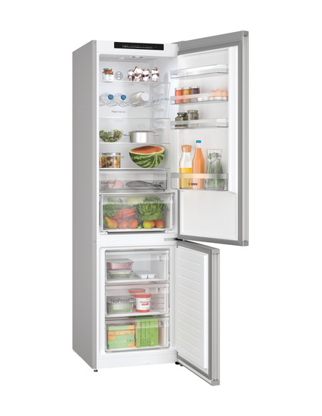 Bosch Serie 4 KGN392LCF frigorifero con congelatore Libera installazione 363 L C Acciaio inox