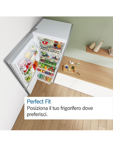 Bosch Serie 4 KGN392LCF frigorifero con congelatore Libera installazione 363 L C Acciaio inox