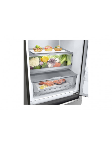 LG GBB72PZVCN1 frigorifero con congelatore Libera installazione 384 L C Acciaio inox