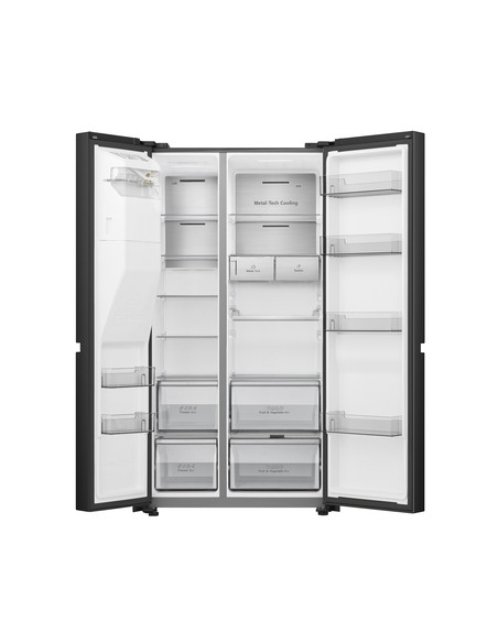 Hisense RS818N4TFE frigorifero side-by-side Libera installazione 632 L E Nero