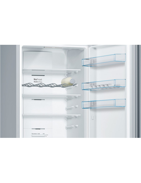 Bosch Serie 4 KGN392LDC frigorifero con congelatore Libera installazione 368 L D Acciaio inox