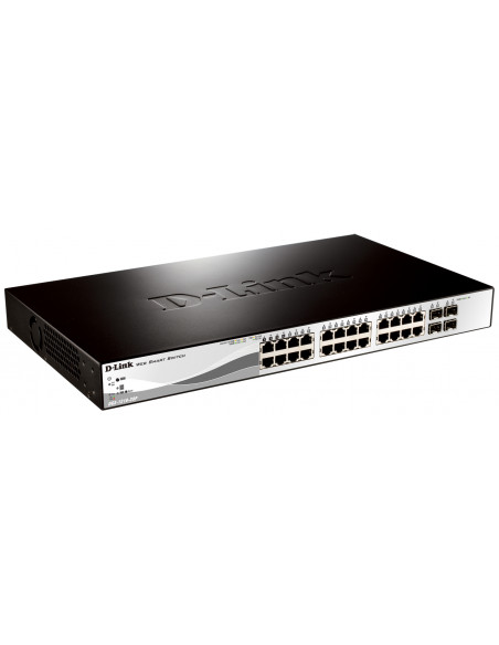 D-Link DGS-1210-28P Gestito L2 Gigabit Ethernet (10/100/1000) Supporto Power over Ethernet (PoE) 1U