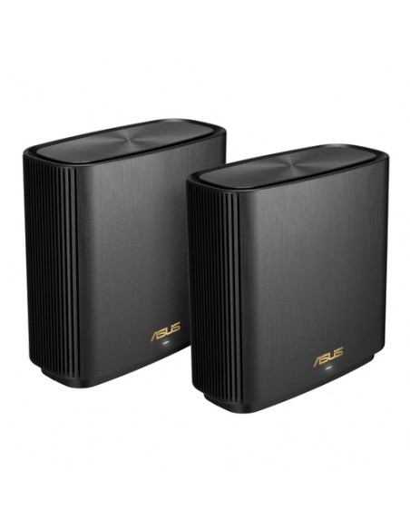ASUS ZenWiFi AX (XT9) AX7800 2er Set Schwarz Banda tripla (2.4 GHz/5 GHz/5 GHz) Wi-Fi 6 (802.11ax) Nero 4 Interno
