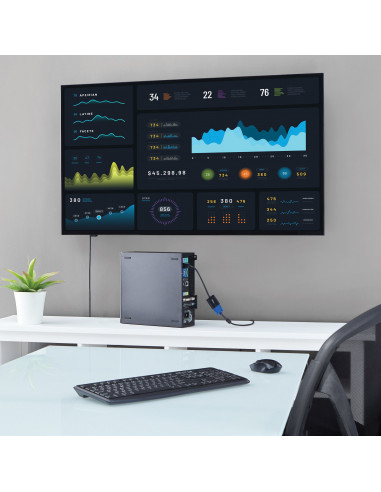 StarTech.com Adattatore DisplayPort VGA - Convertitore attivo da DP a VGA - Video 1080p - Cavo monitor DP/DP++ a VGA - Adattator