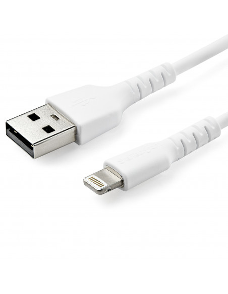 StarTech.com Cavo da USB-A a Lightening da 2m di colore bianco - Robusto e resistente cavo di alimentazione/sincornizzazione in 