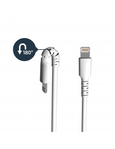 StarTech.com Cavo da USB-A a Lightening da 2m di colore bianco - Robusto e resistente cavo di alimentazione/sincornizzazione in  2