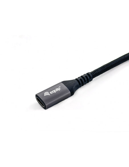 Equip 128371 Cavo di prolunga USB 3.2 Gen 2 da C a C, M/F, 1,0 m, 4K/60Hz, 10Gbps, nero