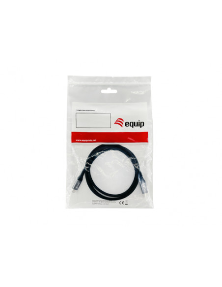 Equip 128371 Cavo di prolunga USB 3.2 Gen 2 da C a C, M/F, 1,0 m, 4K/60Hz, 10Gbps, nero