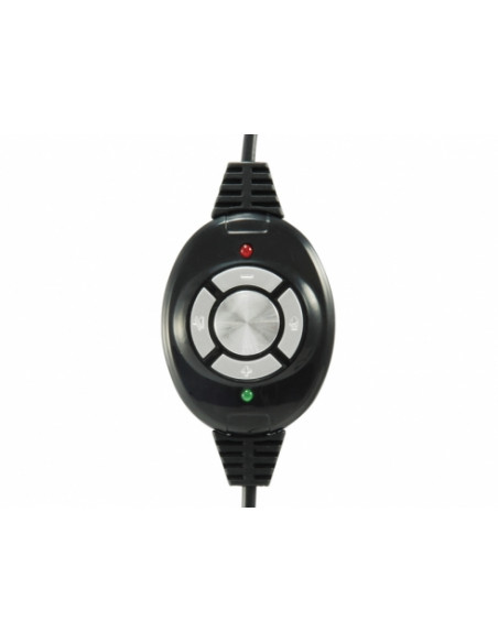Conceptronic CCHATSTARU2B cuffia e auricolare Cablato A Padiglione Musica e Chiamate USB tipo A Nero, Rosso