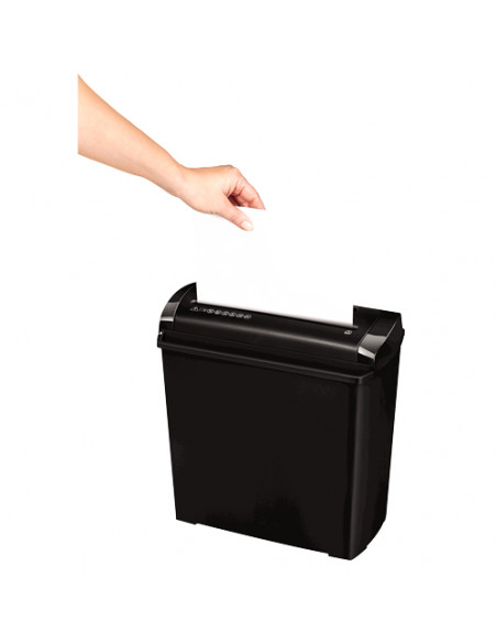 Fellowes P-25S distruggi documenti Taglio a striscia 22 cm Nero, Grigio