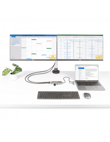 StarTech.com Adattatore multiporta USB-C con dongle USB-C a USB-A, doppio HDMI (4K30Hz/1080p60Hz), Hub USB-A 5Gbps a 3 porte, mi