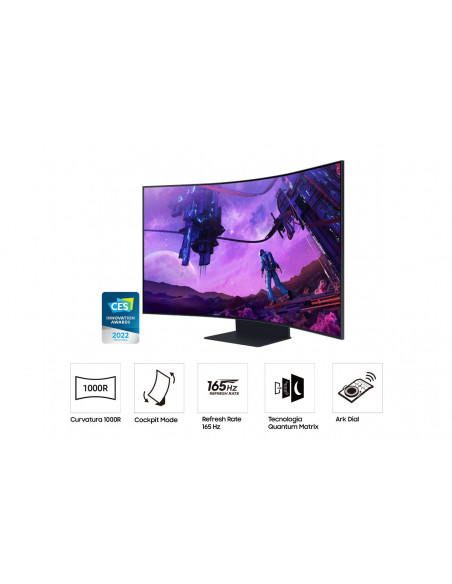 Samsung Monitor Gaming Odyssey Ark - G97NB da 55" UHD Curvo